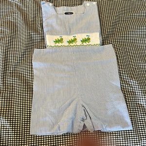 Boys size 3 Seersucker John John